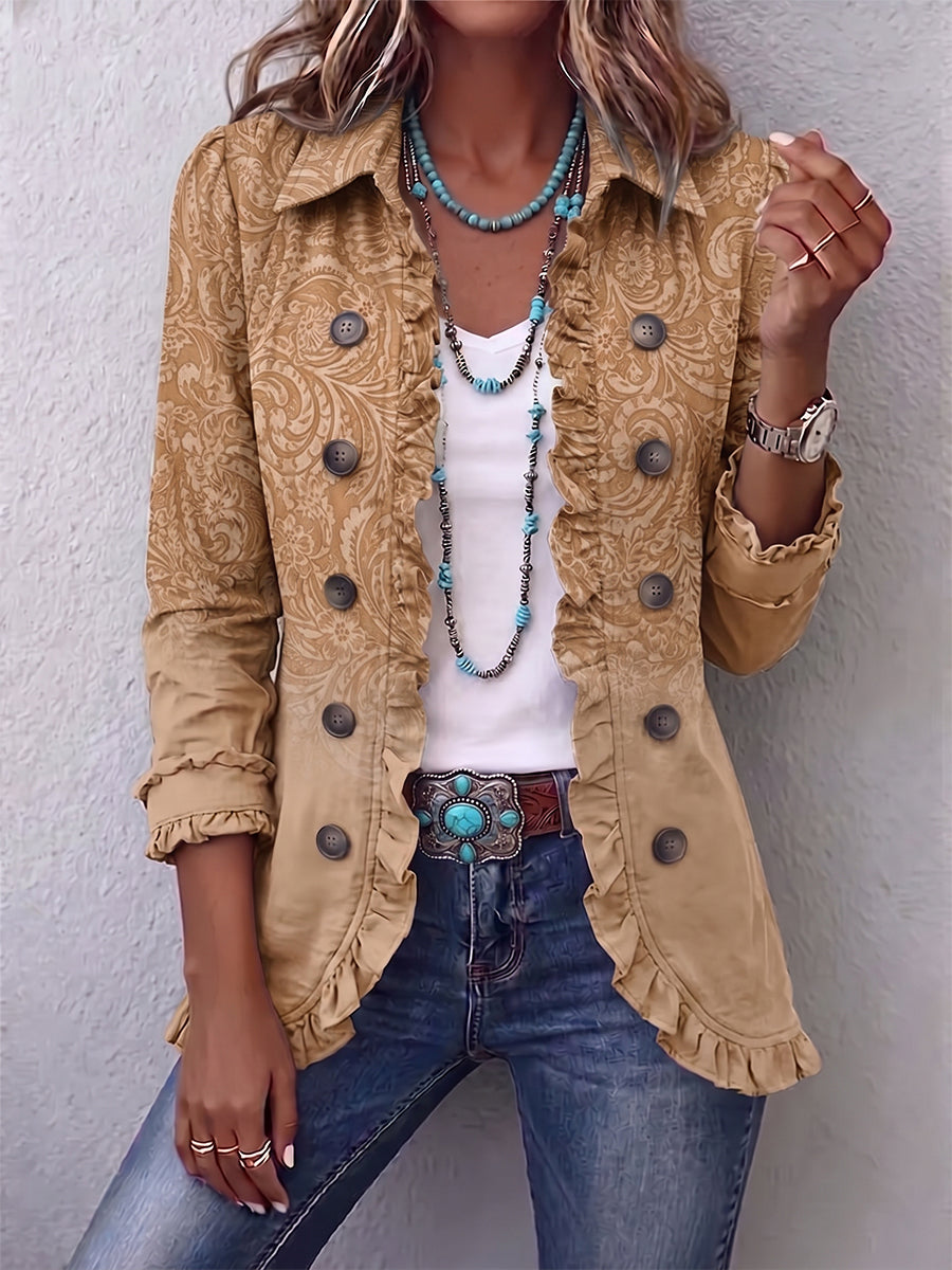 Chaqueta Ainara Edición Relieve Caqui