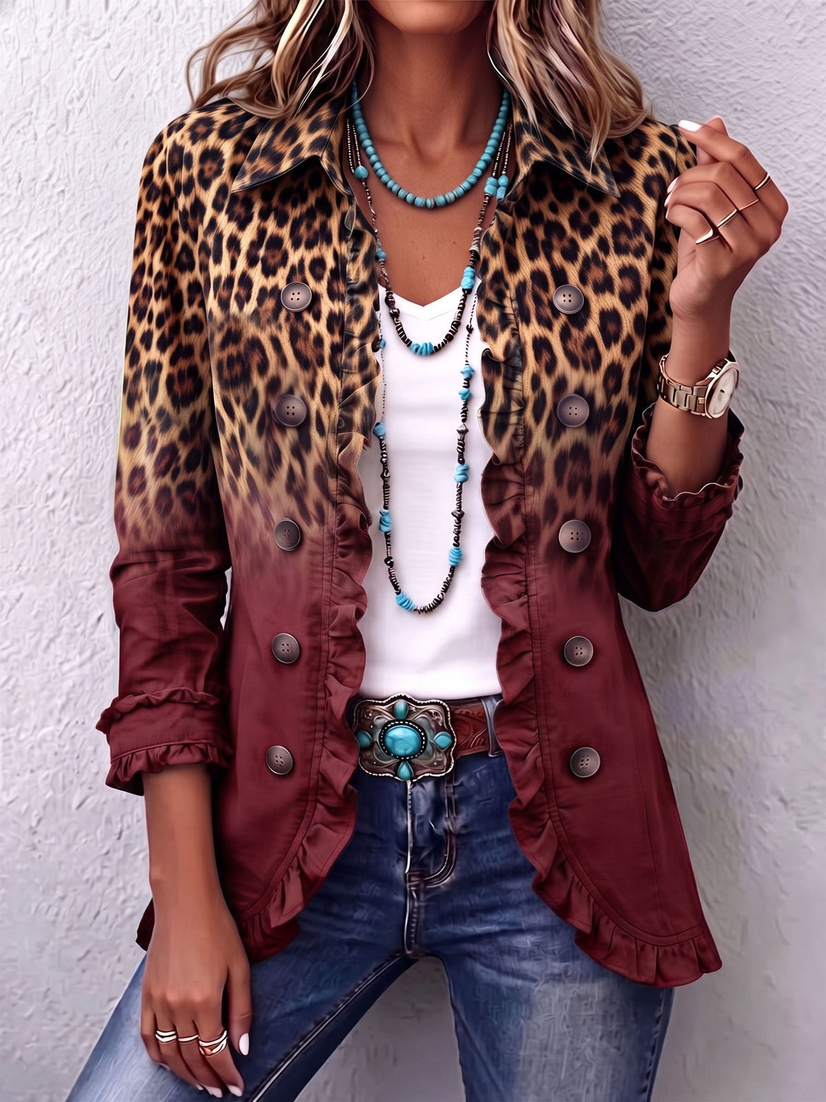 Blazer Ainara Edición Felina Burdeos