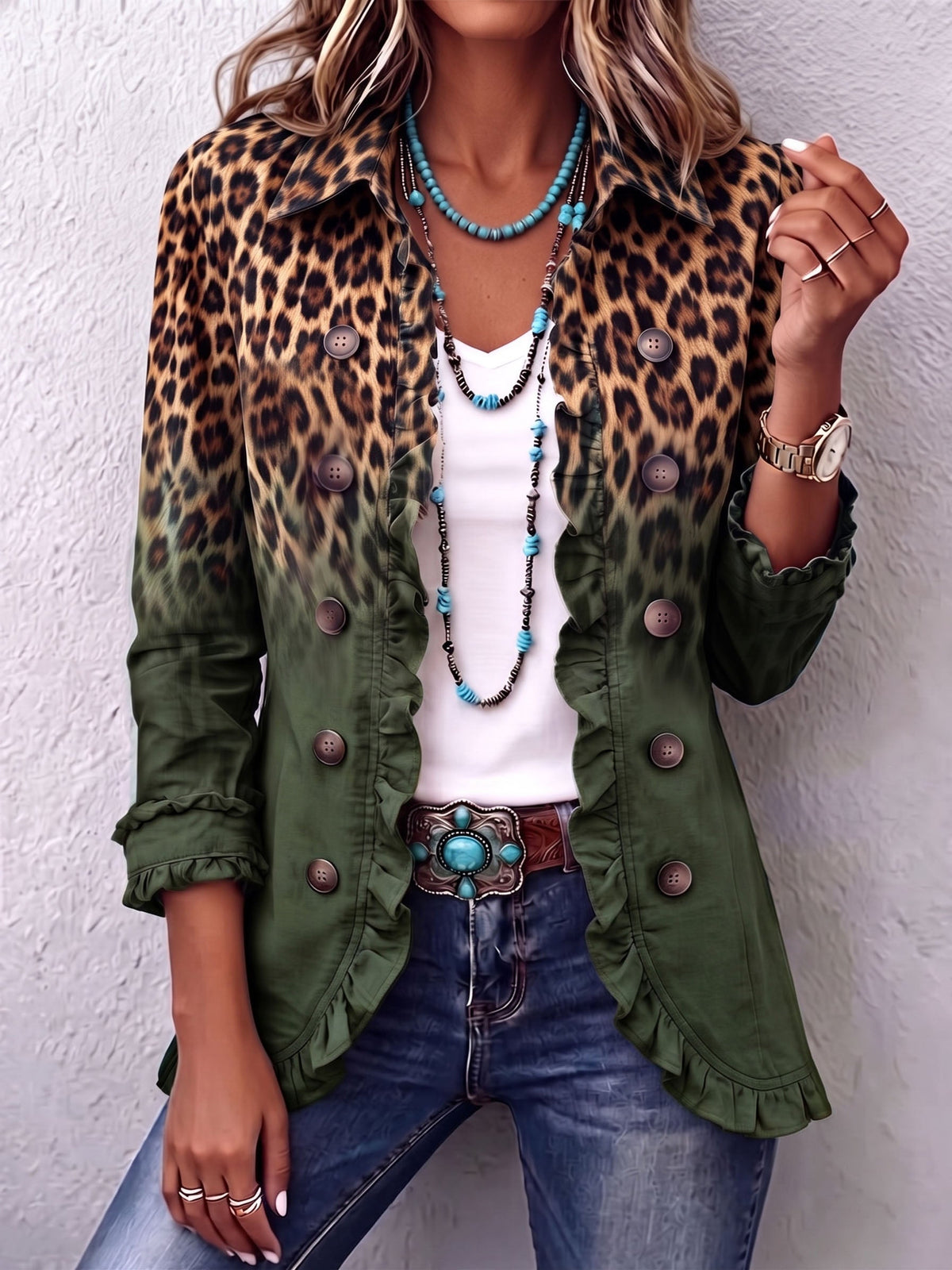 Blazer Ainara Edición Felina Degradé
