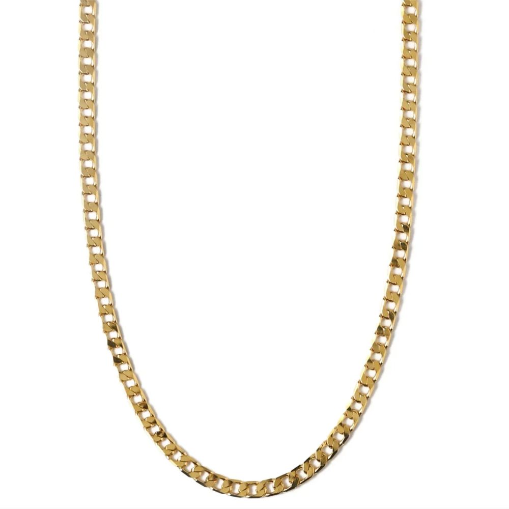 Collar de Cadena de Eslabones Planos