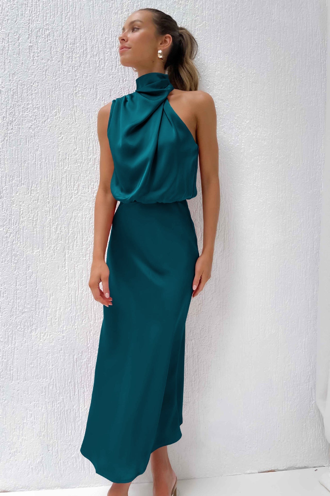 Violeta | Vestido drapeado Sahara