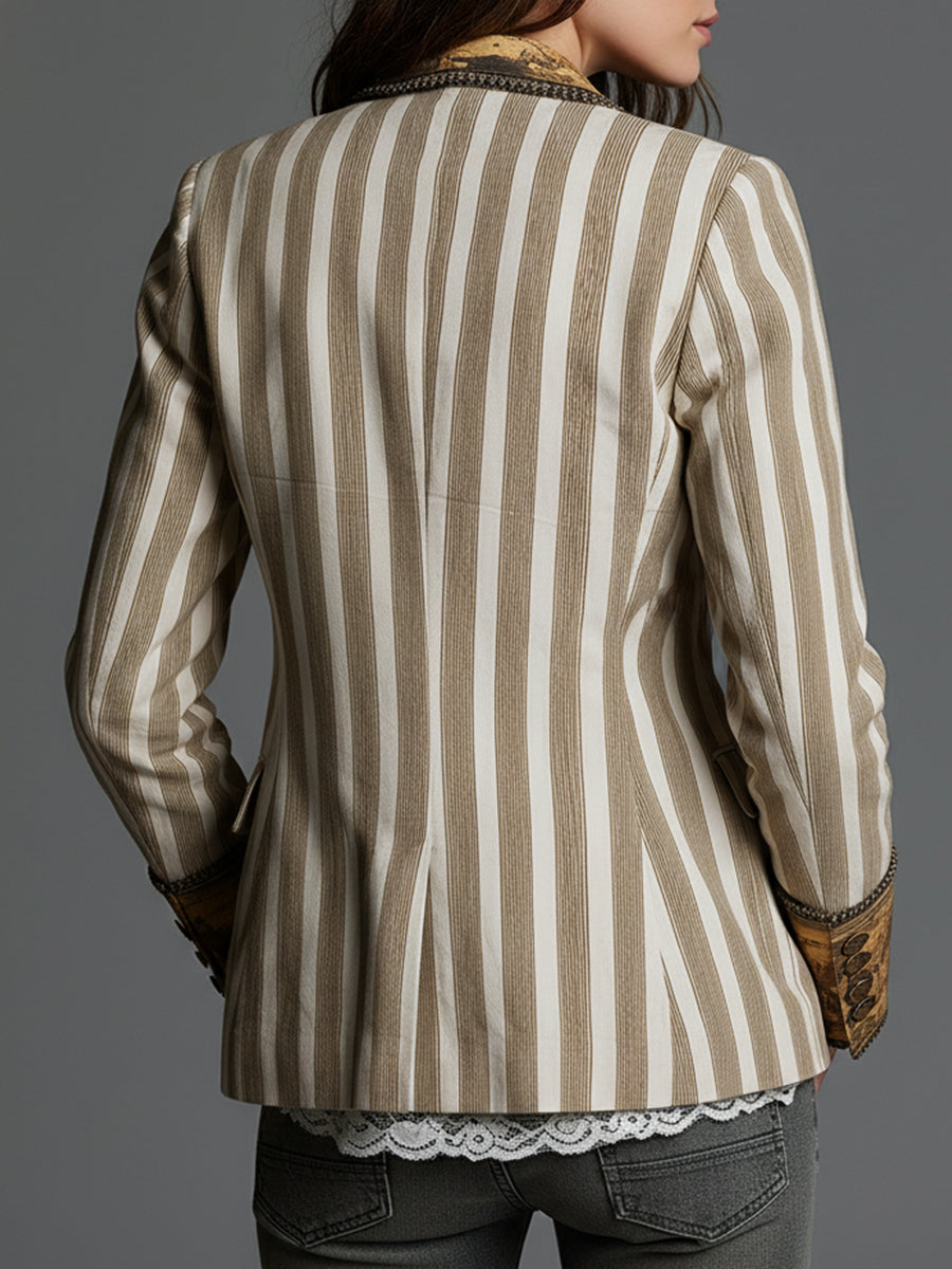 Blazer Ainara Edición Boho Rayas