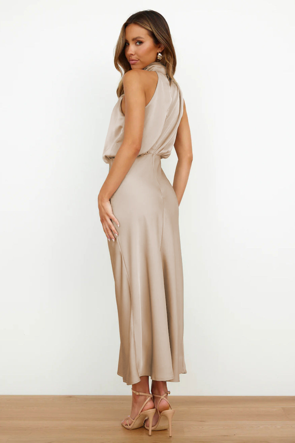 Violeta | Vestido drapeado Sahara