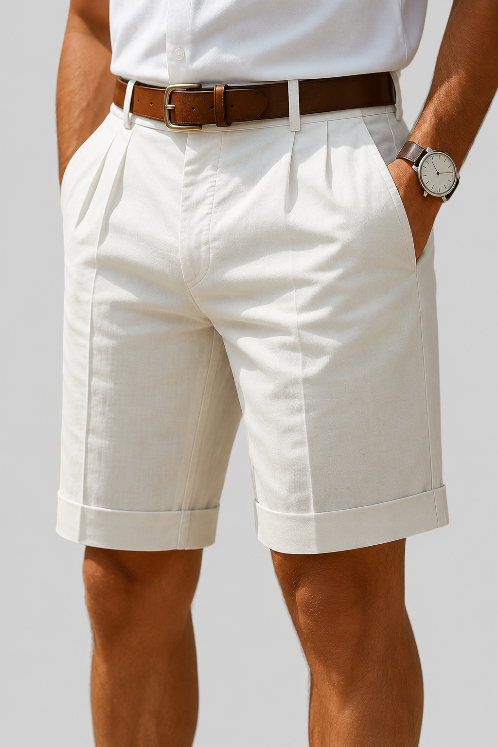 Varel | Bermudas de verano con pliegues