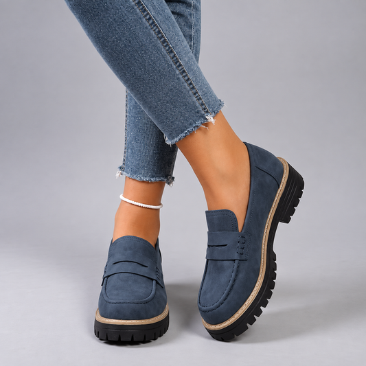 Elsa | Mocasines con plataforma estilo college