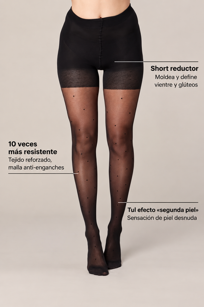 Medias Shorty moldeadoras - Plumetis 40D