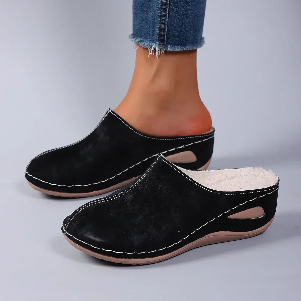 Elena | Pantuflas ortopédicas cálidas para el confort diario