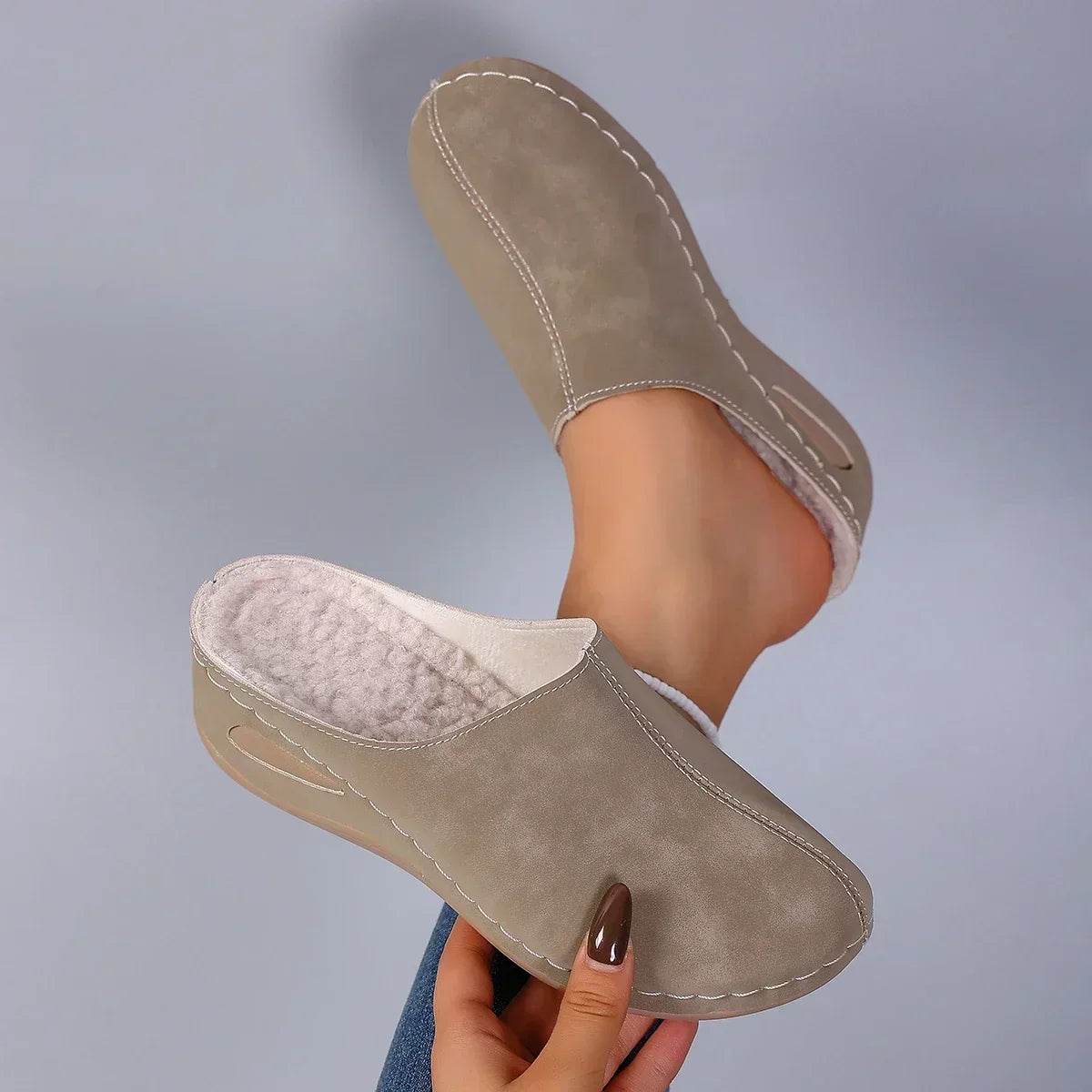 Elena | Pantuflas ortopédicas cálidas para el confort diario
