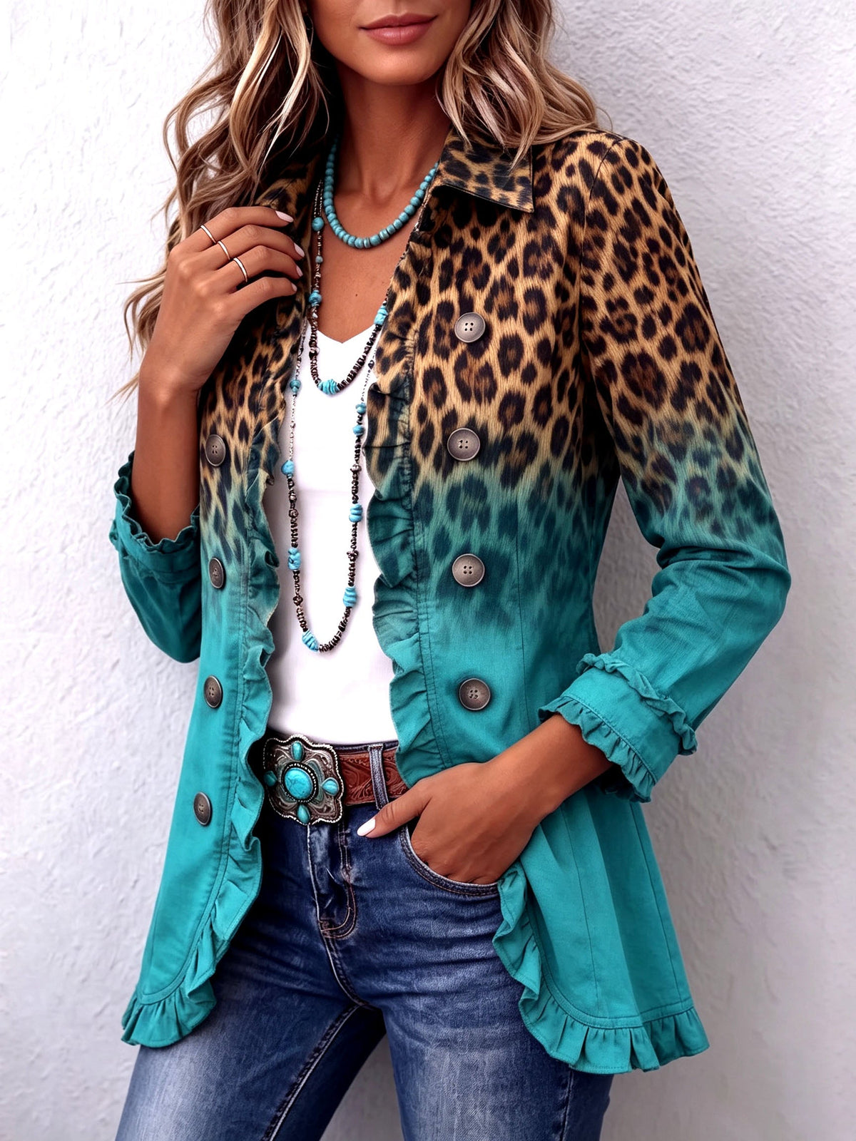 Blazer Ainara Edición Felina Degradé