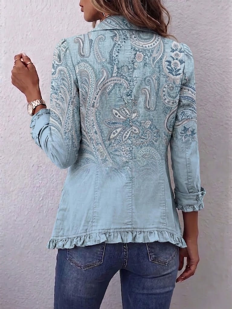 Chaqueta Ainara Edición Cachemira Cielo
