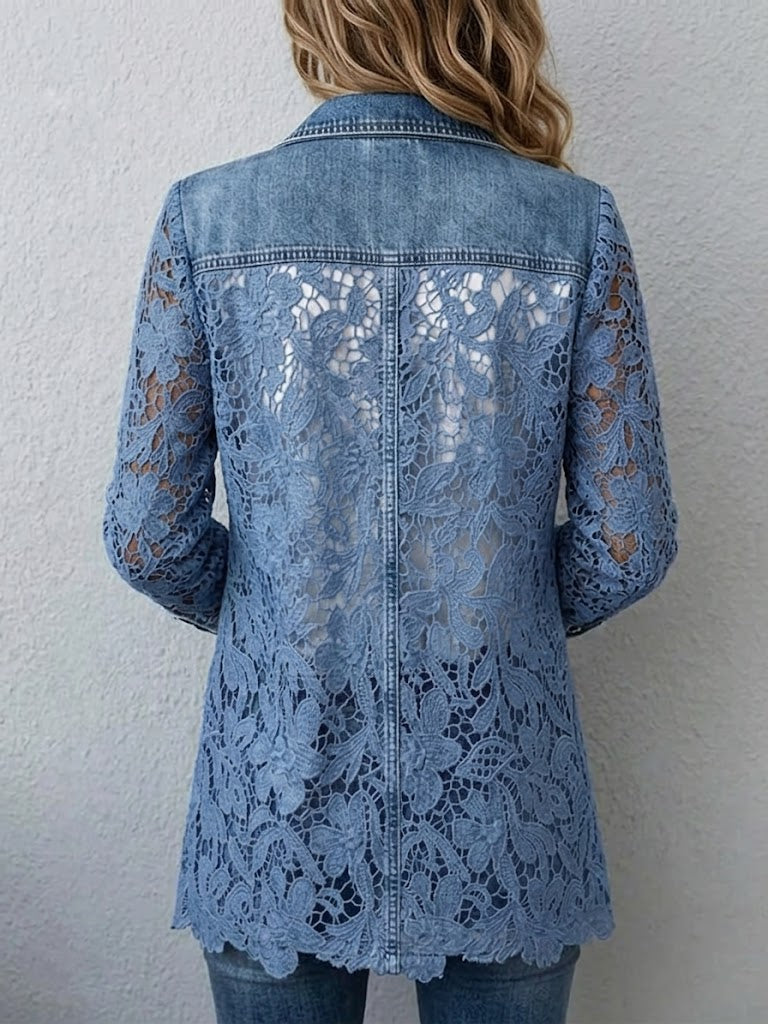 Alicia™ | Blazer con Encaje Floral