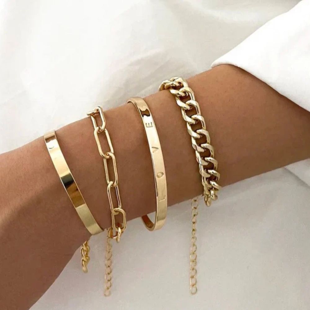Elan | Set de Pulseras de Oro