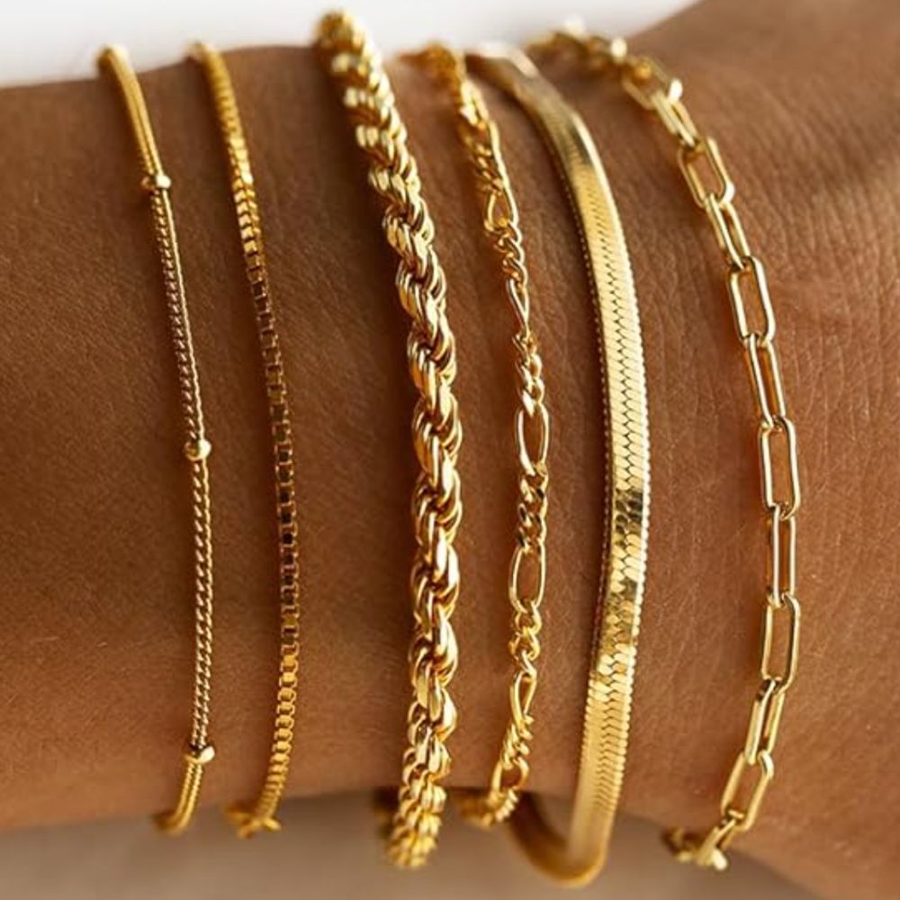 Isabella | Set de Pulseras Clásicas de Oro