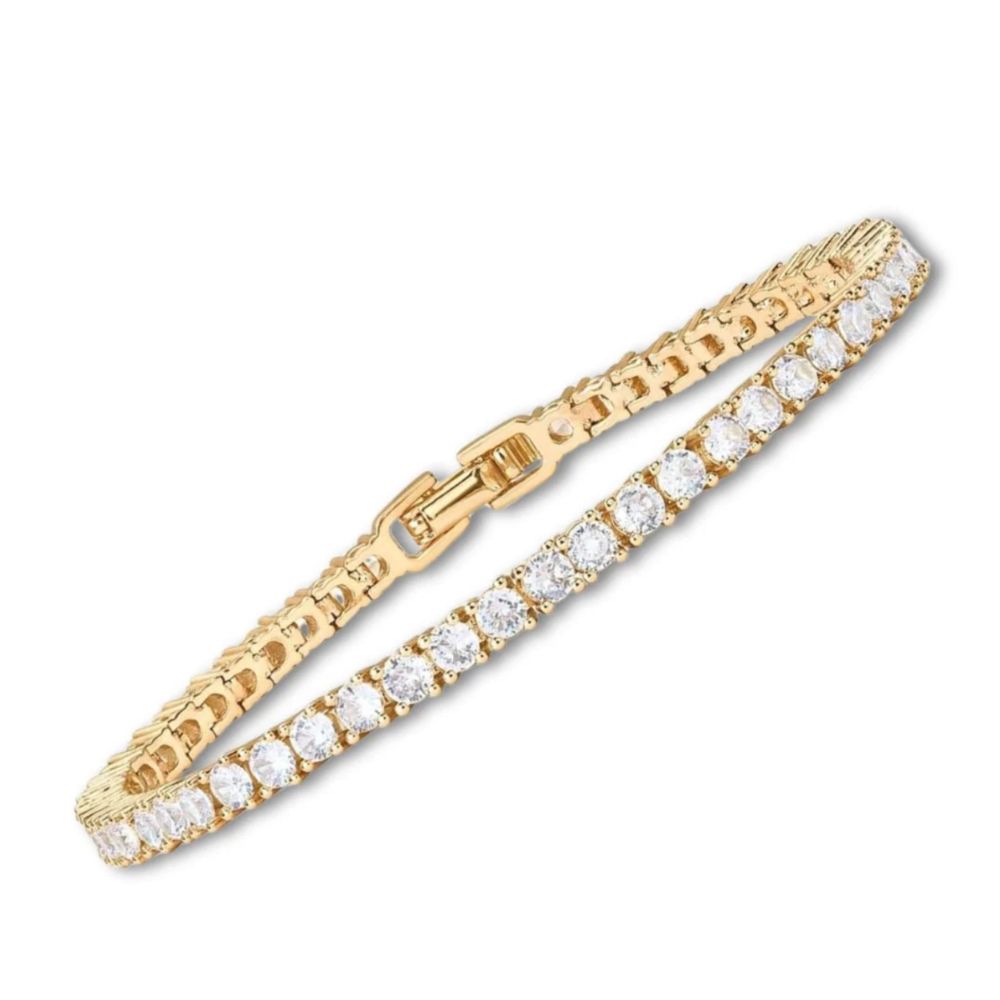 Pulsera Tennis de Oro