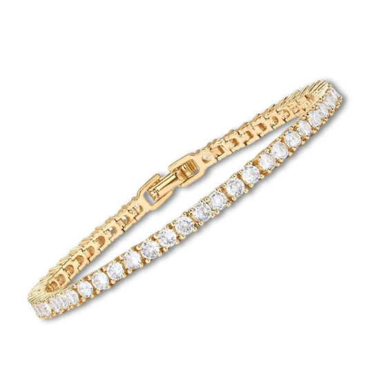Pulsera Tennis de Oro